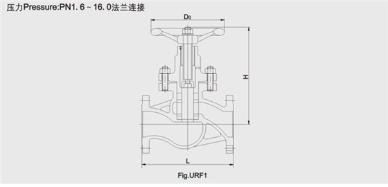 柱塞閥結(jié)構尺寸圖